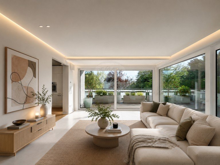 Wohnzimmer mit Staging Bad Homburg vor der H�he Terrassenwohnung Ellerh�he - Gro�z�gige Wohnung mit weitl�ufiger Terrasse in Toplage